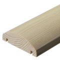 optionale Kieferholz-Abschlussleiste für Horizontalzäune, getrocknet, kesseldruckimprägniert oder unbehandelt, Länge von 50 bis 240cm