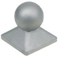 Pfostenkappe Kugelkopf (Aluminium Druckguss) 9x9cm